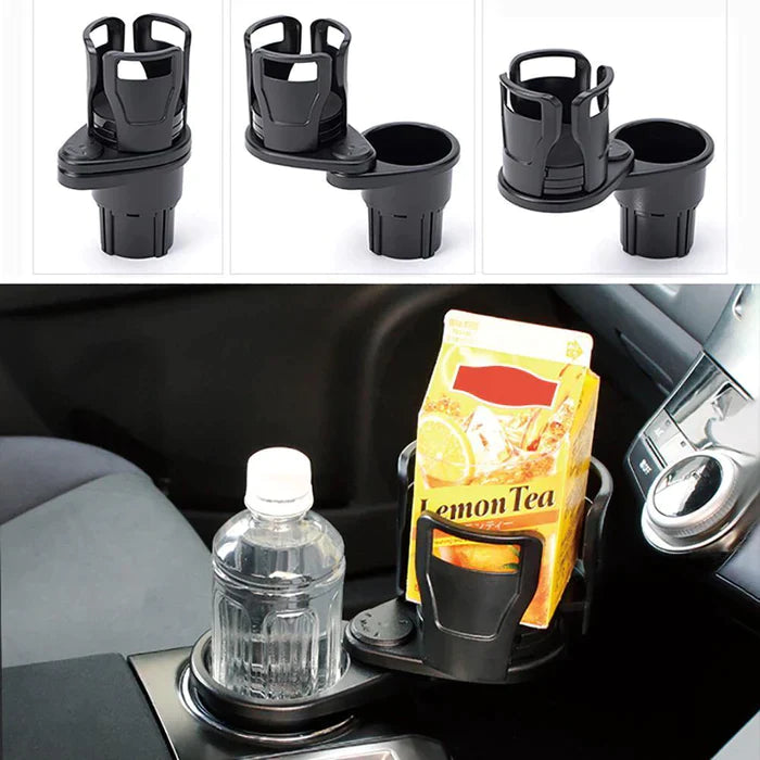 Car Drinking Bottle Holder 360 Degrees Rotatable Water Cup Holder Sunglasses Phone Organizer Storage Car Interior Accessories